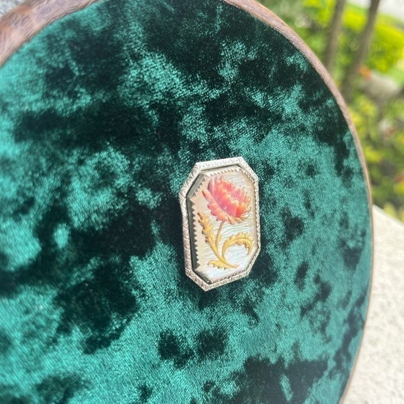 Vintage Victorian Reverse Intaglio Pin Brooch - Picture 4 of 10